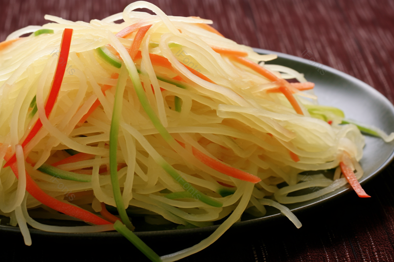 凉拌酸辣青椒土豆丝健康食物,高清,摄影图,摄影图片,图片大全,摄影图免费下载